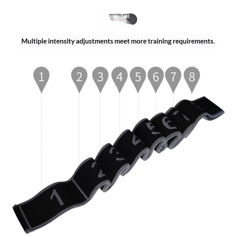Segmented stretching band for dance and fitness training
