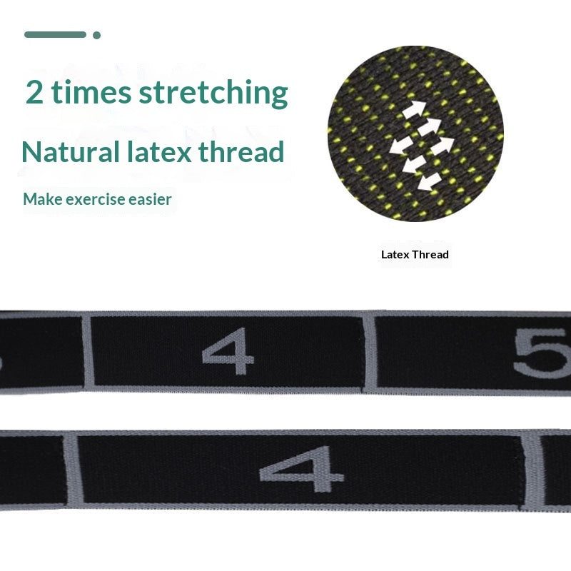 Segmented pure cotton stretching band with 8 grids