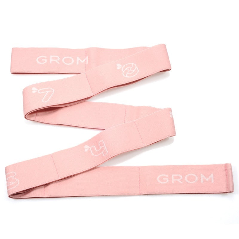 8-grid cotton yoga stretching strap, pink and purple options